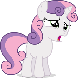 Size: 2450x2448 | Tagged: safe, artist:drewdini, derpibooru import, sweetie belle, pony, unicorn, female, filly, foal, high res, open mouth, simple background, solo, transparent background, vector