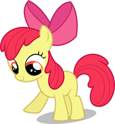 Size: 2354x2548 | Tagged: safe, artist:drewdini, derpibooru import, apple bloom, earth pony, pony, adorabloom, cute, female, filly, foal, high res, simple background, solo, transparent background, vector