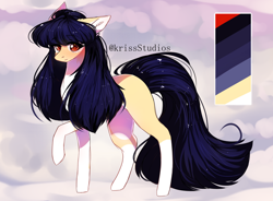 Size: 3514x2580 | Tagged: safe, artist:krissstudios, derpibooru import, oc, oc only, earth pony, pony, female, looking at you, mare, oc name needed, reference sheet, solo