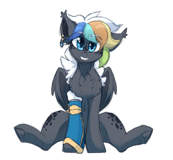 Size: 1625x1501 | Tagged: safe, artist:star-theft, derpibooru import, oc, oc:prism, bat pony, pony, male, simple background, solo, stallion, transparent background