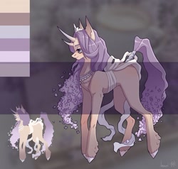 Size: 700x667 | Tagged: safe, artist:inarimayer, derpibooru import, oc, oc only, bicorn, pony, duo, horn, jewelry, multiple horns, necklace, pearl necklace, reference sheet