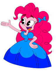 Size: 1224x1600 | Tagged: safe, artist:rarity525, derpibooru import, pinkie pie, equestria girls, clothes, dress, female, simple background, solo, transparent background