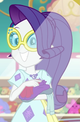 Size: 475x721 | Tagged: safe, derpibooru import, screencap, rarity, better together, equestria girls, spring breakdown, cropped, solo