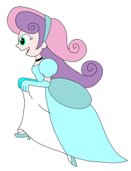 Size: 1024x1337 | Tagged: safe, artist:rarity525, derpibooru import, sweetie belle, equestria girls, cinderella, clothes, dress, gloves, gown, long gloves, simple background, solo, transparent background