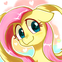 Size: 1000x1000 | Tagged: safe, artist:brella, derpibooru import, fluttershy, avatar, cute, daaaaaaaaaaaw, shyabetes, solo