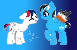 Size: 1280x842 | Tagged: safe, artist:xxaliciarainbowartxx, pony, air france, base used, duo, france, klm, male, netherlands, ponified