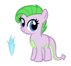 Size: 289x269 | Tagged: safe, artist:caecii, derpibooru import, oc, oc only, dracony, hybrid, base used, cutie mark, female, filly, foal, interspecies offspring, offspring, parent:rarity, parent:spike, parents:sparity, simple background, smiling, solo, transparent background