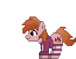Size: 650x510 | Tagged: safe, artist:luminousdazzle, derpibooru import, oc, oc only, oc:stuben, earth pony, pony, animated, clothes, earth pony oc, full body, gif, hoodie, hooves, hopping, jumping, leg warmers, loop, male, pixel art, purple eyes, simple background, smiling, solo, stallion, tail, transparent background