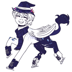 Size: 2800x2800 | Tagged: safe, artist:kikirdcz, derpibooru import, oc, oc:cosmos, pegasus, pony, clothes, hat, male, scarf, simple background, solo, stallion, transparent background, witch hat