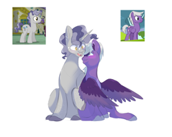 Size: 1080x859 | Tagged: safe, artist:mewzynn, derpibooru import, silver script, star bright, pegasus, pony, unicorn, gay, male, shipping, simple background, starscript, white background