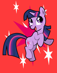 Size: 1280x1657 | Tagged: safe, artist:captainstancet, derpibooru import, twilight sparkle, unicorn twilight, pony, unicorn, cutie mark background, female, mare, open mouth, open smile, smiling, solo