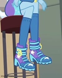 Size: 280x352 | Tagged: safe, derpibooru import, trixie, better together, equestria girls, forgotten friendship, clothes, cropped, legs, pictures of legs, shoes, socks