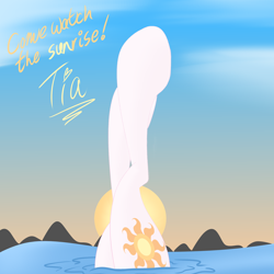 Size: 1920x1920 | Tagged: safe, artist:cycrus, derpibooru import, princess celestia, alicorn, pony, cloud, female, fetish, hoof fetish, legs, legs in air, mare, misleading thumbnail, pictures of legs, solo, sunrise, text