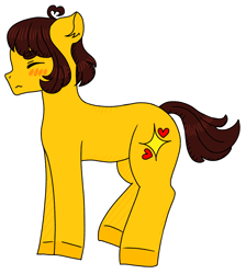 Size: 1418x1580 | Tagged: safe, artist:samble, derpibooru import, earth pony, pony, blush sticker, blushing, cutie mark, egg, frisk, hatching, nonbinary, outline, ponified, simple background, transparent background, undertale, white outline