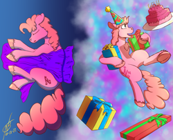 Size: 1481x1200 | Tagged: safe, derpibooru import, oc, pony, dream, not pinkie pie, present