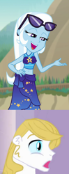 Size: 680x1711 | Tagged: safe, derpibooru import, edit, edited screencap, screencap, prince blueblood, trixie, equestria girls, equestria girls series, forgotten friendship, bedroom eyes, belly button, bikini, bluetrix, clothes, cropped, equestria girls-ified, female, hand on hip, male, midriff, sarong, shipping, shipping domino, straight, sunglasses, swimsuit