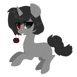 Size: 1744x1735 | Tagged: safe, artist:kaikururu, derpibooru import, oc, oc only, pony, unicorn, heterochromia, horn, pictogram, simple background, solo, transparent background, unicorn oc