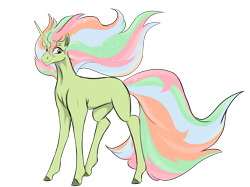 Size: 2732x2048 | Tagged: safe, artist:ask-y, derpibooru import, oc, oc only, pony, unicorn, colored hooves, crack ship offspring, female, horn, magical lesbian spawn, mare, offspring, parent:princess celestia, parent:tree hugger, simple background, smiling, transparent background, unicorn oc