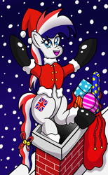 Size: 1713x2785 | Tagged: safe, artist:heartshielder1991, derpibooru import, oc, oc:britannia (uk ponycon), christmas, holiday, solo, uk ponycon