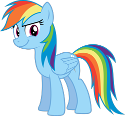 Size: 3000x2799 | Tagged: safe, artist:valadrem, derpibooru import, rainbow dash, pegasus, pony, season 1, swarm of the century, .svg available, female, looking at you, mare, simple background, solo, transparent background, vector