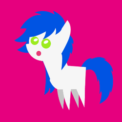 Size: 312x312 | Tagged: safe, artist:pisklakozaur, derpibooru import, oc, oc only, earth pony, pony, :o, earth pony oc, open mouth, pointy ponies, red background, simple background, solo