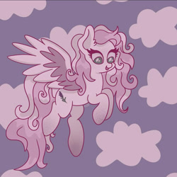 Size: 828x827 | Tagged: safe, artist:lynnpone, derpibooru import, oc, pegasus, pony, cloud, cute, cutie mark, female, freckles, mare, sky, solo, wings