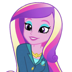 Size: 1565x1565 | Tagged: safe, derpibooru import, edit, edited screencap, screencap, dean cadance, princess cadance, equestria girls, friendship games, background removed, eyeshadow, female, makeup, not a vector, simple background, solo, transparent background