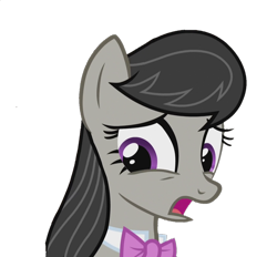 Size: 1164x1080 | Tagged: safe, derpibooru import, edit, edited screencap, screencap, octavia melody, earth pony, pony, season 5, slice of life (episode), background removed, bust, female, mare, not a vector, open mouth, portrait, purple eyes, simple background, solo, transparent background