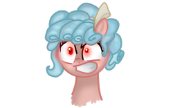 Size: 1920x1200 | Tagged: safe, artist:naturajellyfish, derpibooru import, cozy glow, pegasus, pony, bow, cozy glow is not amused, cozy glow's bow, cozy glow's true goal, crazy glow, curly hair, curly mane, female, filly, foal, freckles, glowing, glowing eyes, gritted teeth, hair bow, insanity, pure concentrated unfiltered evil of the utmost potency, pure unfiltered evil, red eyes, simple background, solo, transparent background