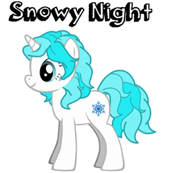 Size: 1696x1700 | Tagged: safe, artist:chubby-snowy, derpibooru import, oc, oc only, oc:snowy night, pony, unicorn, pony creator, female, horn, simple background, solo, unicorn oc, white background