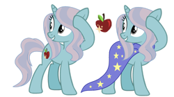 Size: 1280x716 | Tagged: safe, artist:venomtwt-artistowo, derpibooru import, oc, oc:magic theory, pony, unicorn, base used, female, mare, offspring, parent:flim, parent:trixie, simple background, solo, transparent background