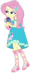 Size: 566x1353 | Tagged: safe, artist:loneboy48, artist:rupahrusyaidi, derpibooru import, edit, fluttershy, better together, equestria girls, eyeshadow, female, grin, lidded eyes, makeup, microphone, simple background, smiling, solo, transparent background, vector, vector edit