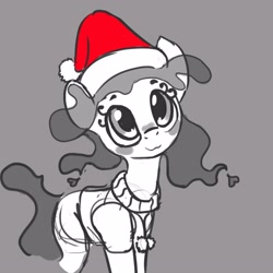 Size: 3000x3000 | Tagged: safe, artist:tg1117, derpibooru import, oc, earth pony, pony, christmas, female, hat, holiday, mare, santa hat, solo