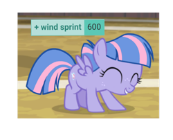 Size: 1222x985 | Tagged: safe, derpibooru import, edit, edited screencap, screencap, wind sprint, pegasus, pony, common ground, 600, cute, derpibooru, eyes closed, face down ass up, female, filly, foal, meta, milestone, smiling, solo, sprintabetes, tags