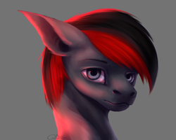 Size: 3000x2400 | Tagged: safe, artist:inarimayer, derpibooru import, oc, oc only, earth pony, pony, bust, earth pony oc, gray background, male, simple background, solo, stallion