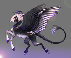 Size: 2687x2200 | Tagged: safe, artist:inarimayer, derpibooru import, oc, oc only, pony, colored hooves, horns, solo, wings