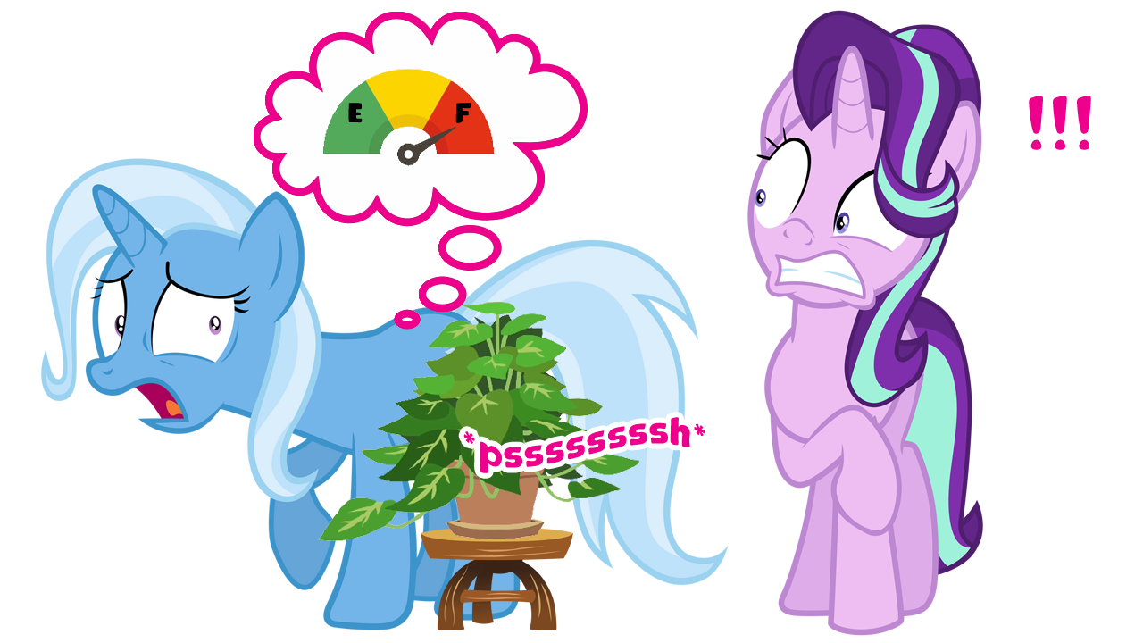 3025721 - suggestive, artist:taurusthetinkerbull, derpibooru import,  phyllis, starlight glimmer, trixie, need to pee, pissing, potted plant,  potty emergency, potty time, simple background, transparent background,  urine, watersports - Ponybooru