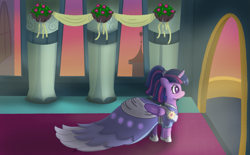 Size: 2925x1819 | Tagged: safe, artist:limitmj, derpibooru import, twilight sparkle, twilight sparkle (alicorn), alicorn, pony, the last problem, clothes, coronation dress, dress, second coronation dress