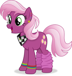 Size: 4727x4976 | Tagged: safe, artist:anime-equestria, derpibooru import, cheerilee, earth pony, pony, 80s, 80s cheerilee, alternate hairstyle, bracelet, clothes, ear piercing, female, happy, jewelry, leg warmers, mare, piercing, scarf, simple background, solo, transparent background, vector
