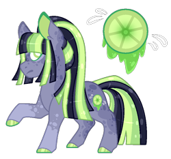 Size: 804x749 | Tagged: safe, artist:lilywolfpie-yt, derpibooru import, oc, oc:lemon, earth pony, pony, female, magical lesbian spawn, mare, offspring, parent:limestone pie, parent:tree hugger, simple background, solo, transparent background