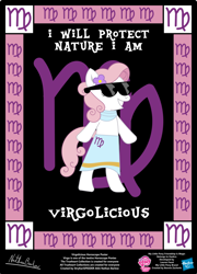 Size: 758x1053 | Tagged: safe, artist:strykarispeeder, derpibooru import, part of a set, oc, oc only, oc:virgo, earth pony, pony, bipedal, female, mare, solo, sunglasses, twilightlicious, virgo, virgolicious