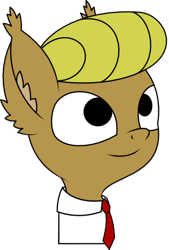 Size: 300x444 | Tagged: artist needed, safe, derpibooru import, oc, oc only, pony, bust, clothes, ear fluff, ear tufts, ears, necktie, portrait, simple background, smiling, solo, transparent background