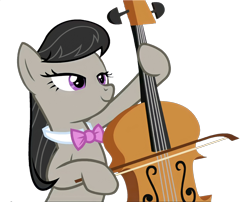 Size: 1740x1407 | Tagged: safe, derpibooru import, edit, edited screencap, screencap, octavia melody, earth pony, pony, a horse shoe-in, season 9, background removed, bipedal, cello, female, musical instrument, not a vector, simple background, solo, transparent background