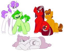 Size: 1280x1040 | Tagged: safe, artist:art-tart-taffyness, derpibooru import, earth pony, pegasus, pony, unicorn, battle for dream island, coiny (battle for dream island), female, gelatin (battle for dream island), lollipop (battle for dream island), male, mare, pillow (battle for dream island), pin (battle for dream island), ponified, simple background, stallion, transparent background