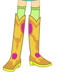 Size: 236x277 | Tagged: safe, derpibooru import, screencap, applejack, eqg summertime shorts, equestria girls, shake things up!, boots, clothes, cowboy boots, high heel boots, legs, pictures of legs, shoes, socks