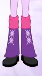 Size: 273x494 | Tagged: safe, derpibooru import, screencap, twilight sparkle, twilight sparkle (alicorn), alicorn, equestria girls, boots, eg stomp, high heel boots, legs, pictures of legs, shoes, the eg stomp