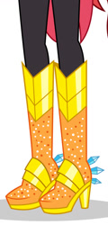 Size: 509x1061 | Tagged: safe, derpibooru import, screencap, sunset shimmer, equestria girls, boots, crystal guardian, high heel boots, legs, pictures of legs, shoes