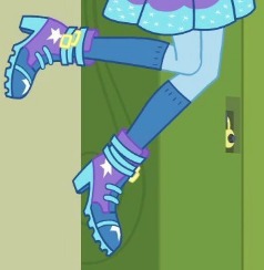 Size: 238x244 | Tagged: safe, derpibooru import, screencap, trixie, better together, equestria girls, canterlot high, cropped, female, legs, lockers, pictures of legs