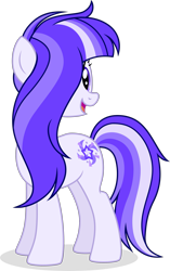 Size: 2031x3234 | Tagged: safe, artist:cirillaq, derpibooru import, oc, oc only, oc:midnight harmony, earth pony, pony, earth pony oc, female, hair over one eye, high res, long mane, mare, not twilight sparkle, open mouth, simple background, solo, transparent background