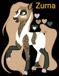 Size: 439x563 | Tagged: safe, artist:teonnakatztkgs, derpibooru import, oc, oc only, earth pony, pony, saddle arabian, base used, black background, colored hooves, female, heart, makeup, mare, raised hoof, raised leg, simple background, smiling, solo